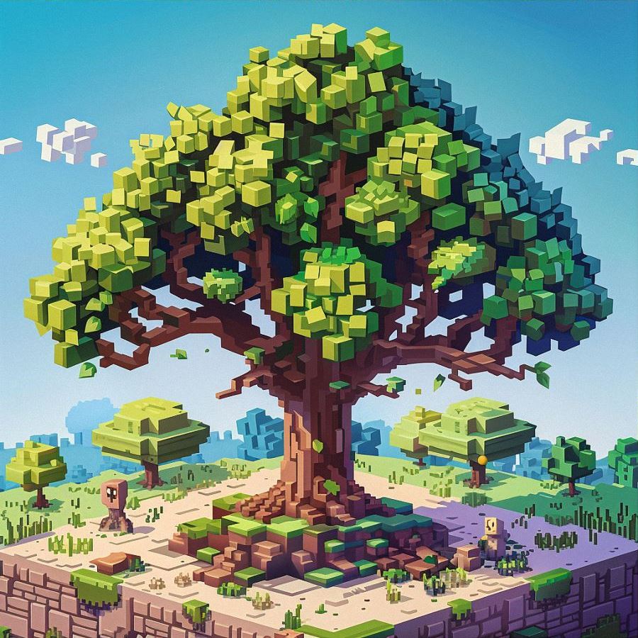 tree in minecraft