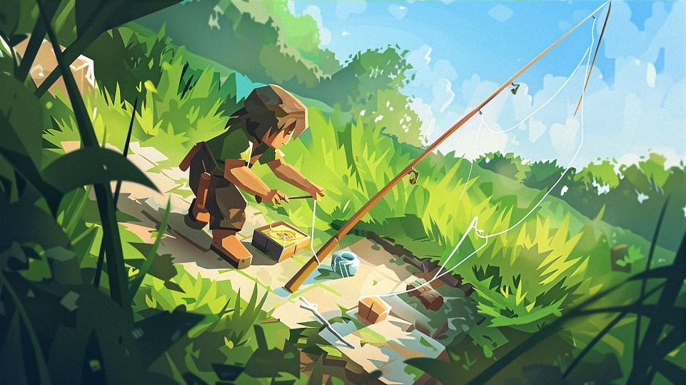 how to make a fishing rod in minecraft