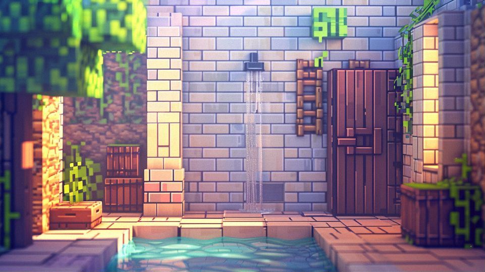 shower in minecraft