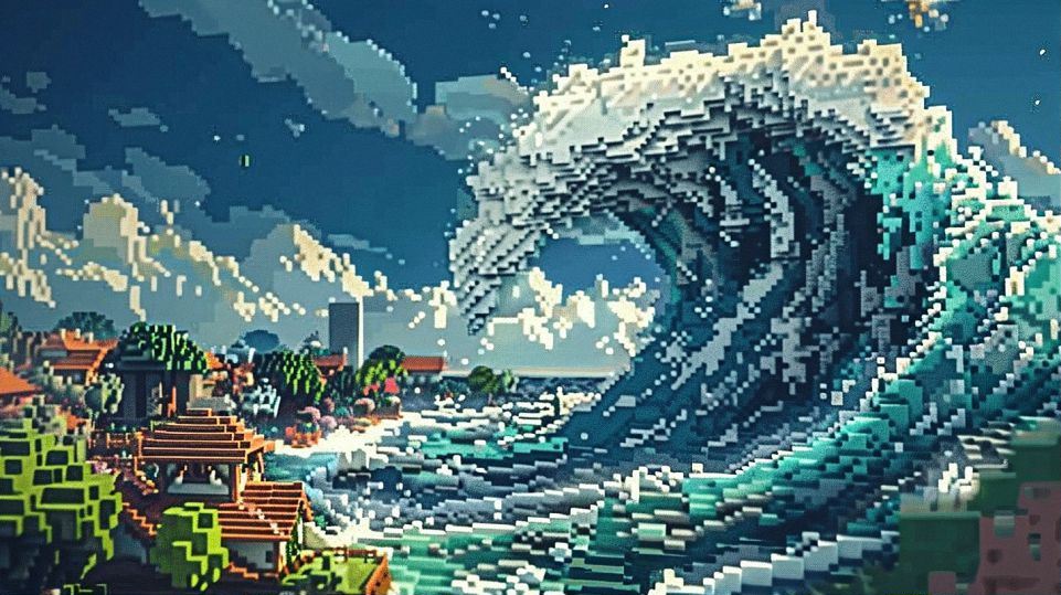tsunami in minecraft