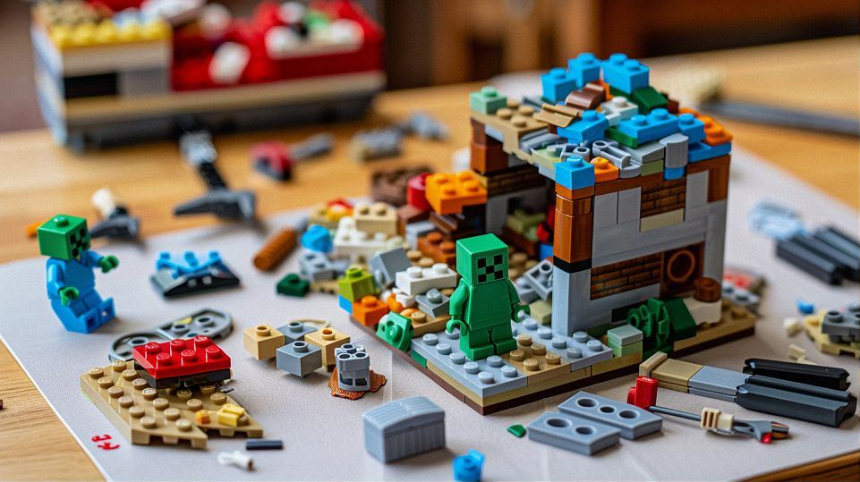 how to assemble lego minecraft