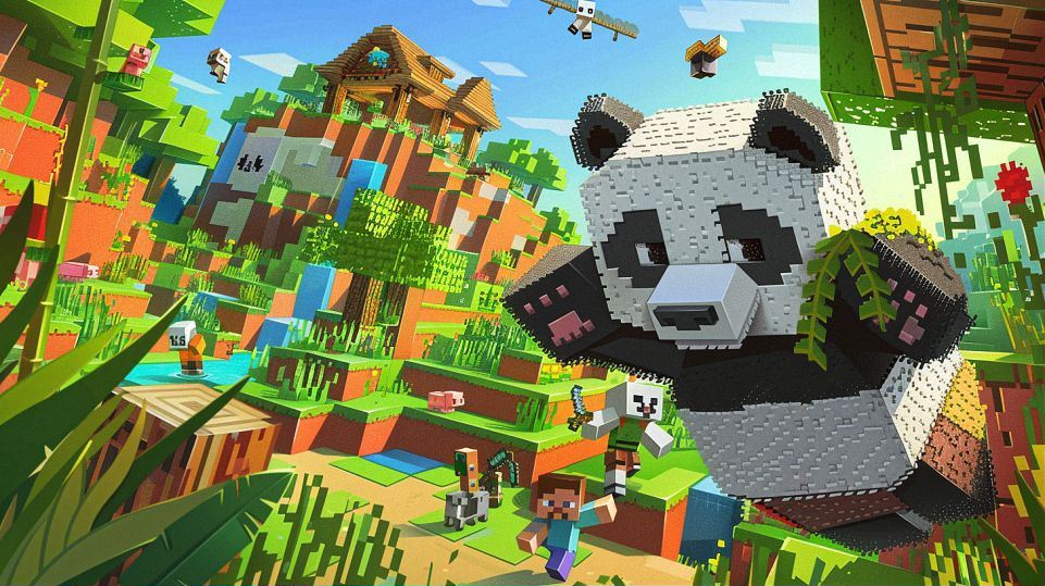 panda in minecraft