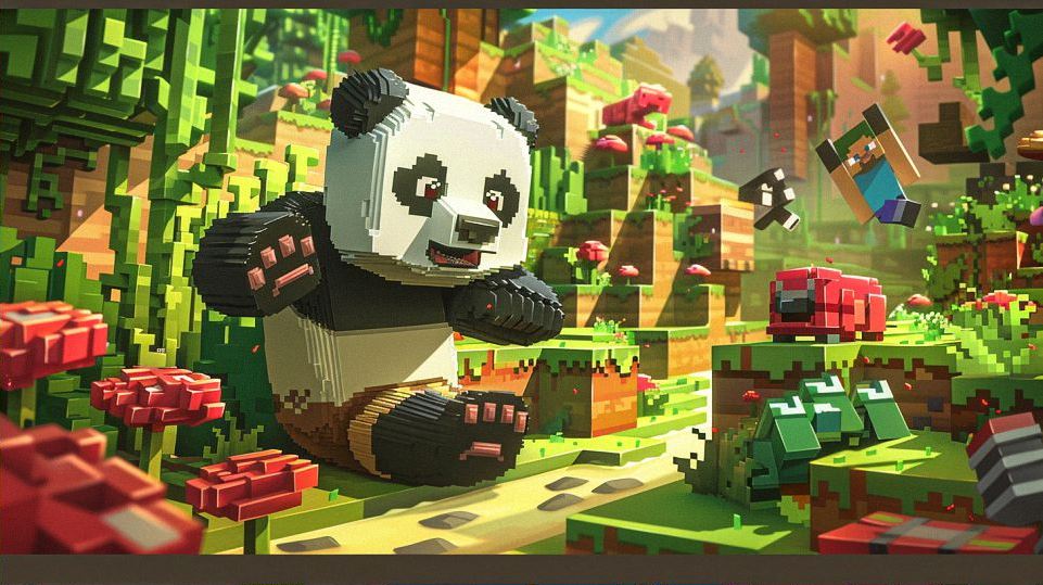 panda in minecraft