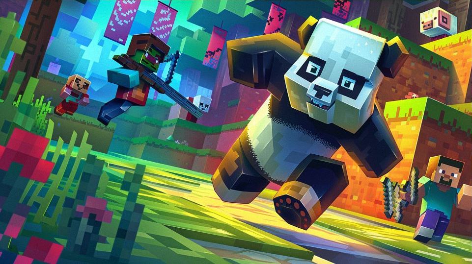 panda in minecraft