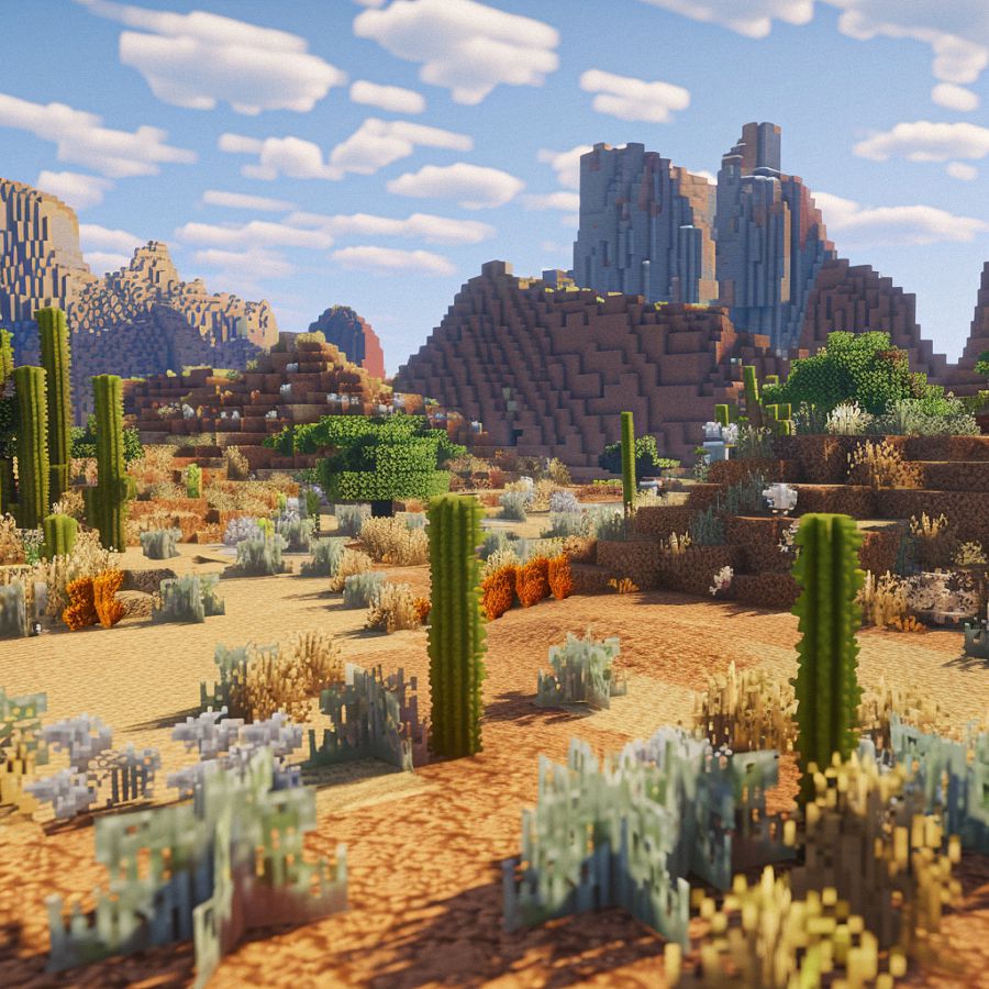 пустыня в майнкрафте