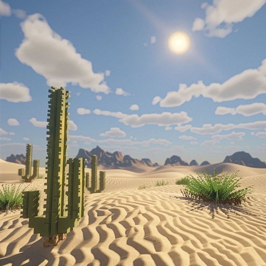 пустыня в майнкрафте