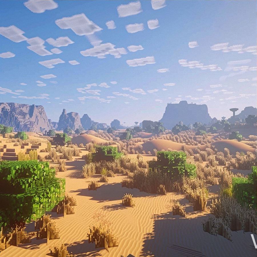 пустыня в майнкрафте