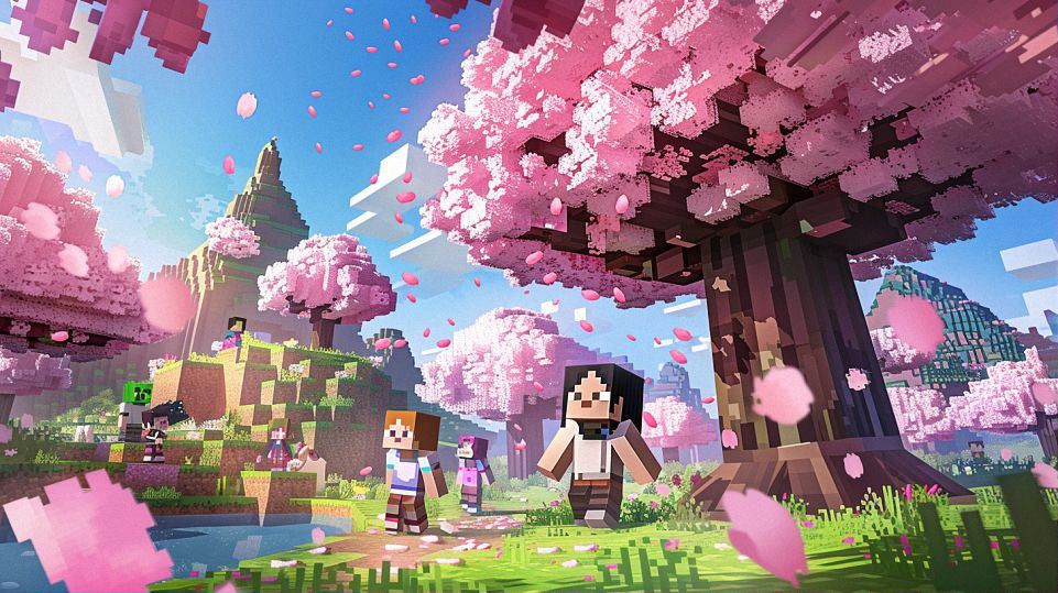 sakura in minecraft