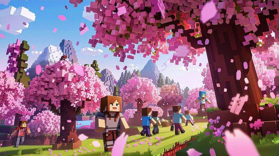 sakura in minecraft