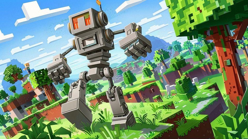 robot in minecraft