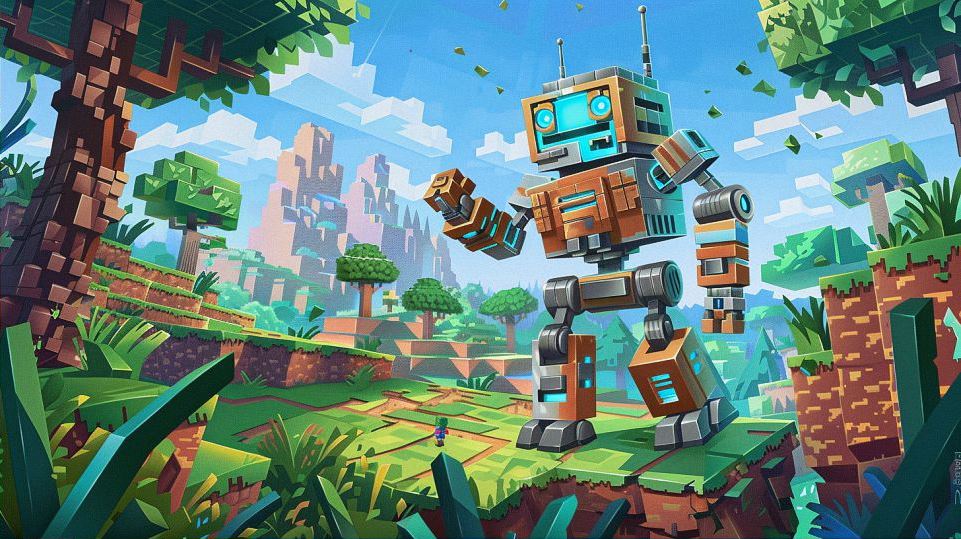 robot in minecraft