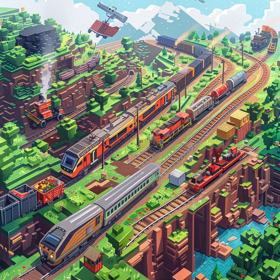 train in minecraft