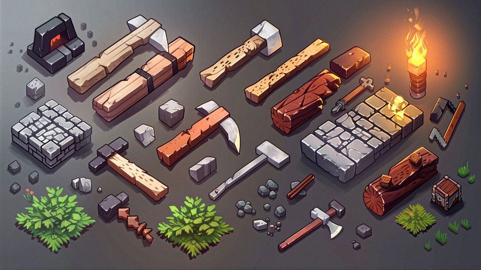 how to make an ax in minecraft