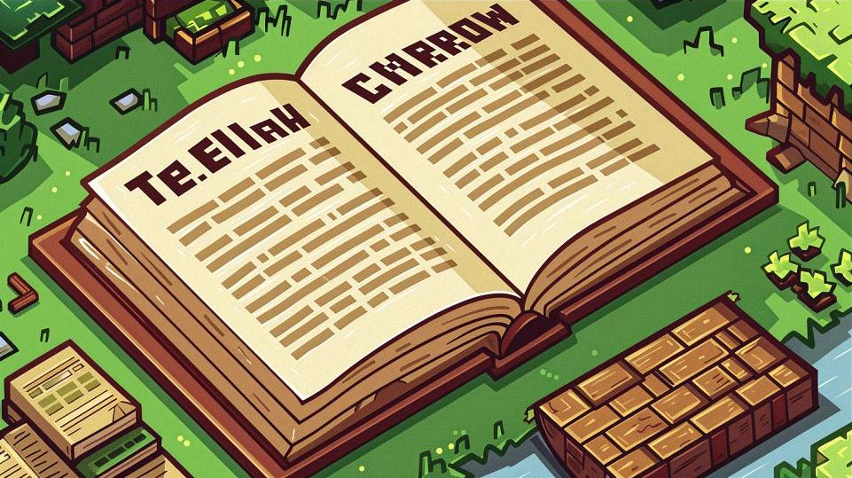 как сделать текст в майнкрафте