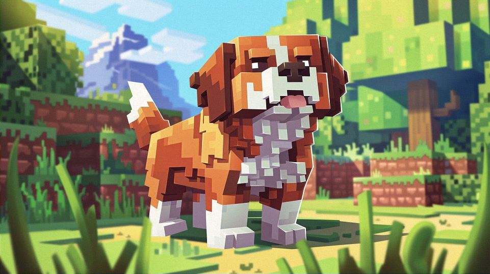 dog in minecraft