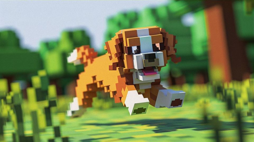 dog in minecraft